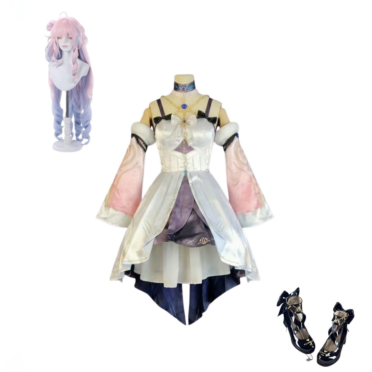 か*み様 鳴潮 ダーニャ コスプレ衣装セット ウイッグ付き Amazon.co.jp: FCCGCOS 鳴潮 ダーニャ コスプレ 衣装 全セット